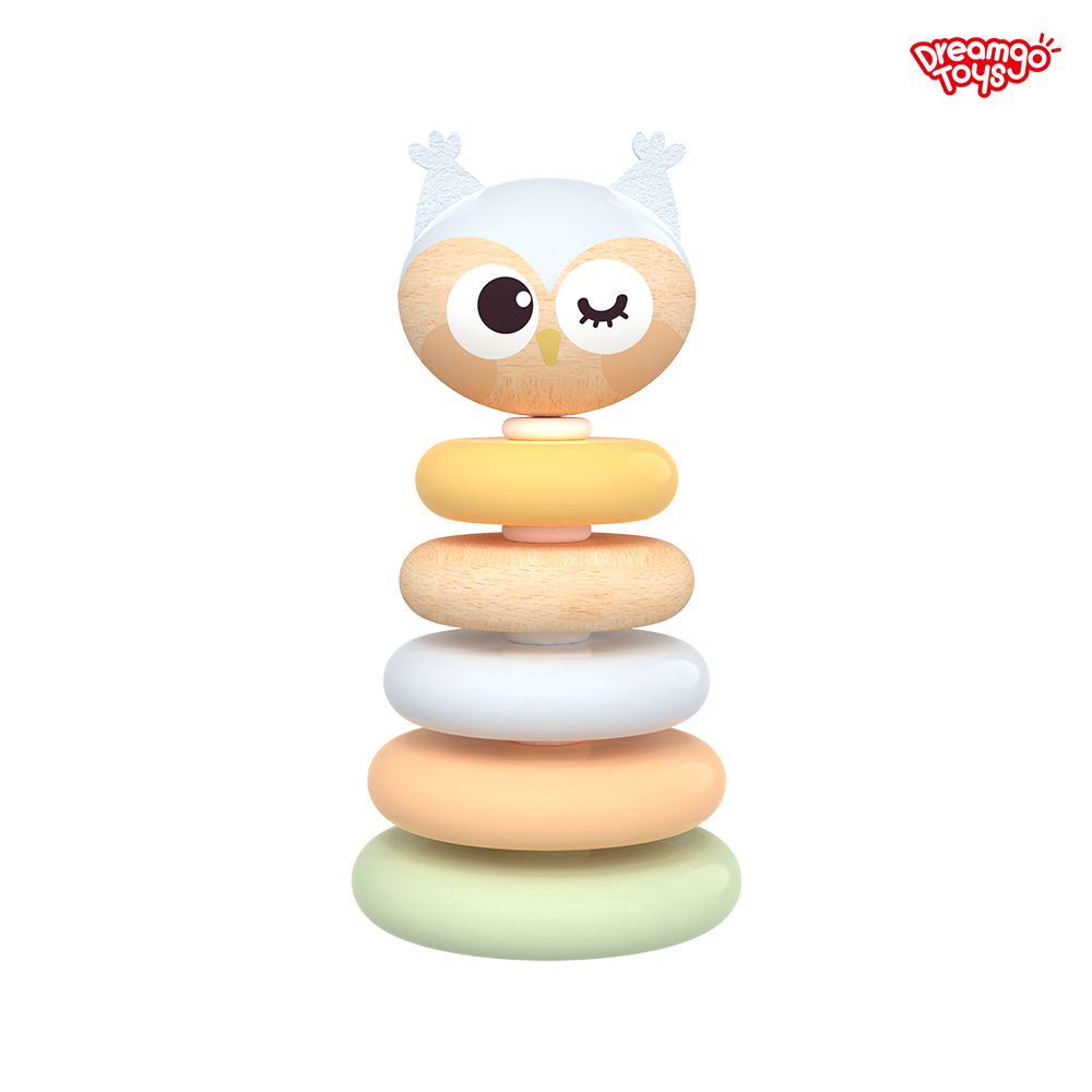 Wooden Owl Rattle